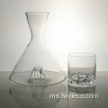 decanter kaca wiski kecil kristal